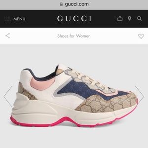 Authentic Gucci GG Rhyton Sneakers